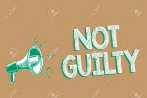 Not guilty plea