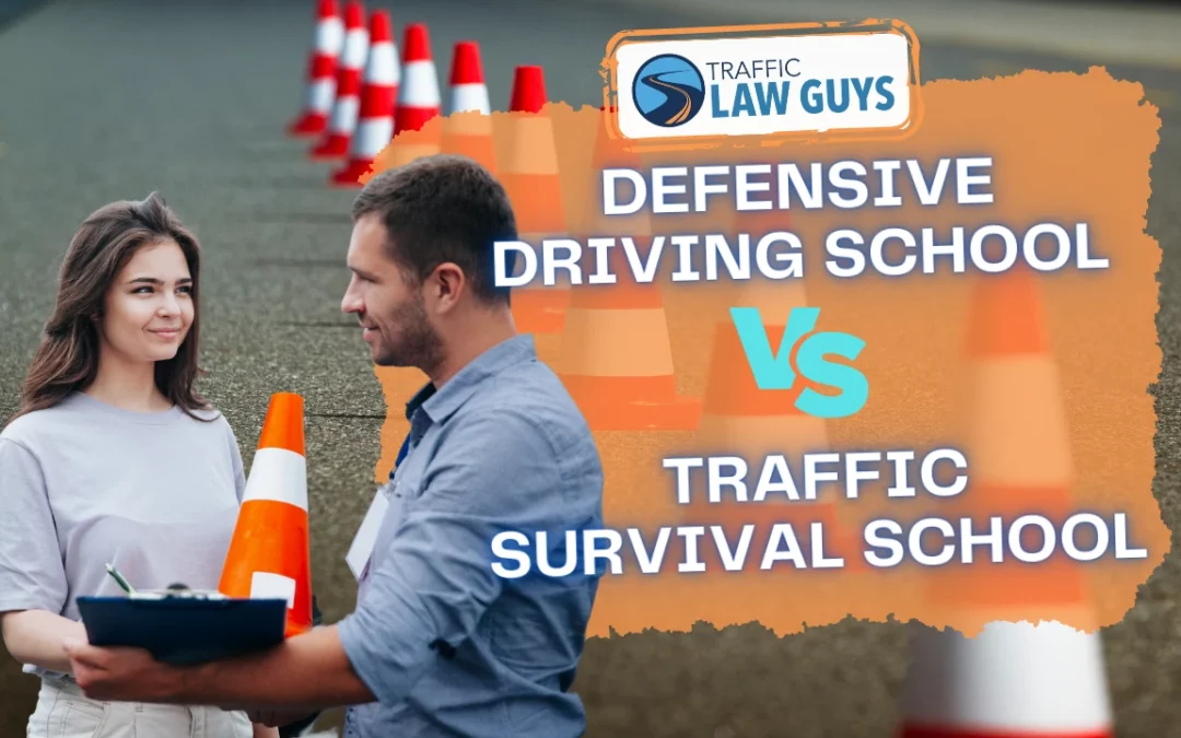 The Difference Between Defensive Driving School and Traffic Survival School
