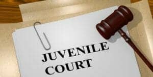 Document that reads juvenile court