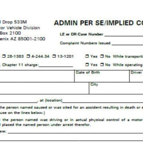 自動車 Smokespew Order page FM-A Admin Per Se or Implied Consent Affidavit - 2023 Update - Traffic
