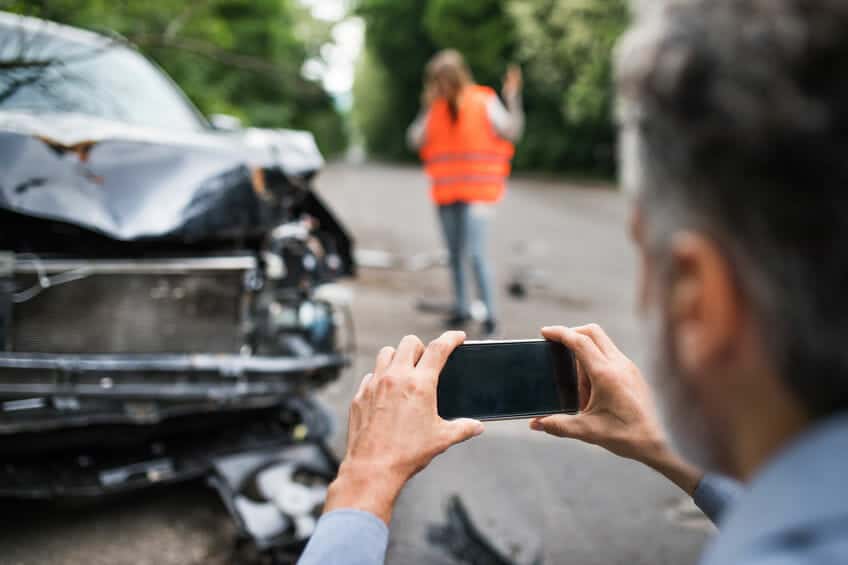 Take pictures of the accident