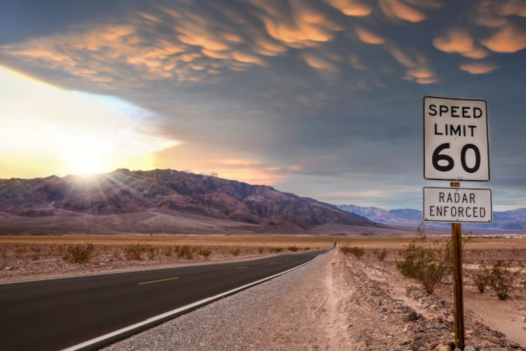 60 mph sign on Arizona highway